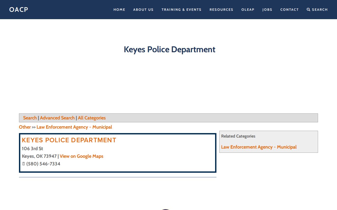 Keyes warrant records police department directory contact
